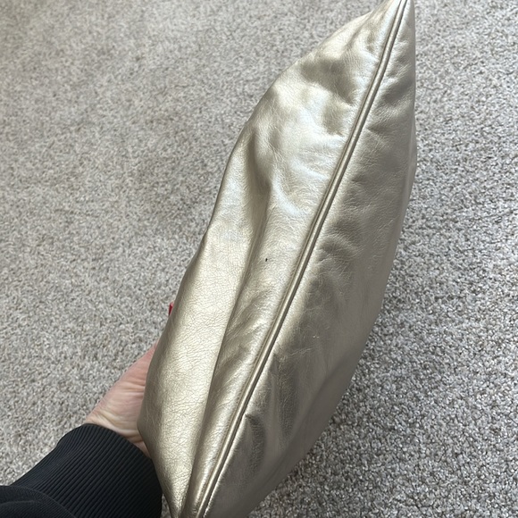 Express Gold Faux Leather Clutch - Picture 6 of 7